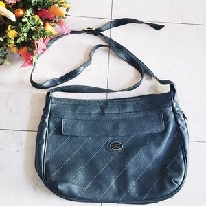 faux leather deep green crossbody purse/bag